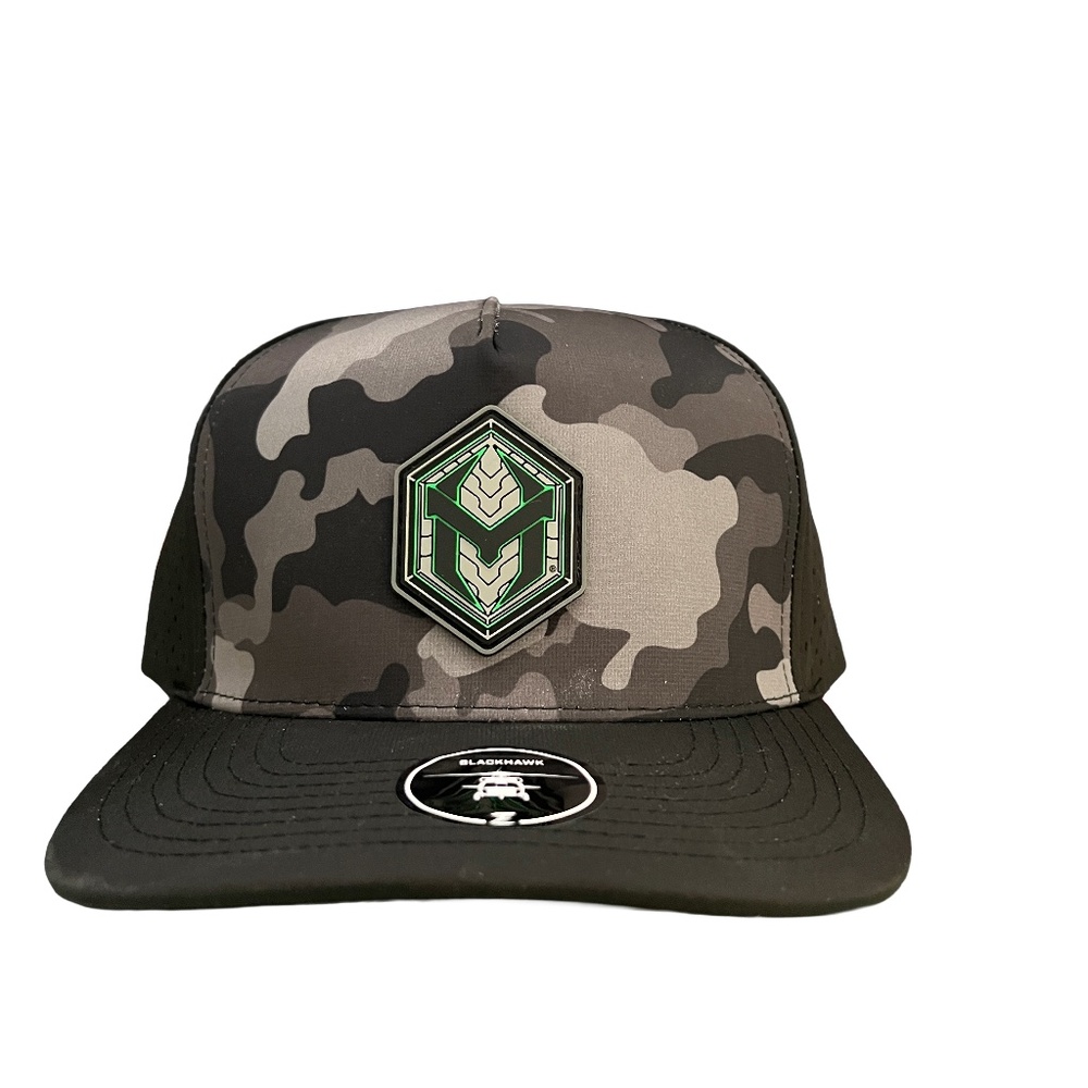 Size Adjustable Heretic Knives Cap - Camo with Black Brim